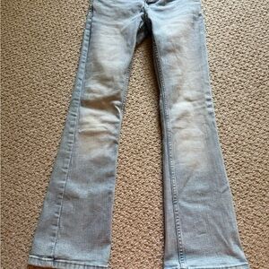 H&M Girls Light Blue Flare Jeans